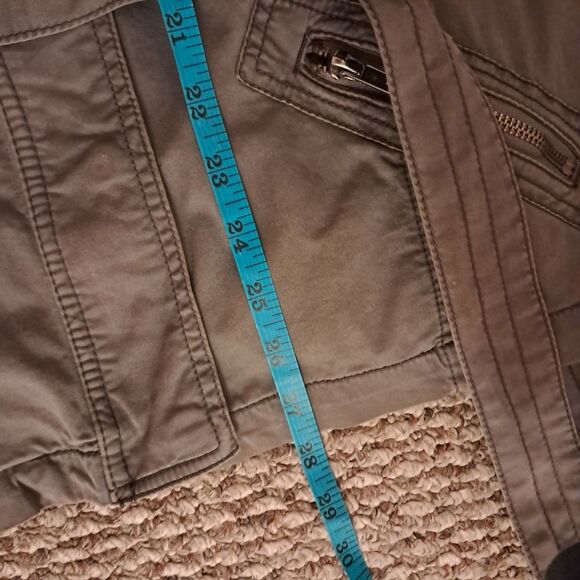 Sonoma jacket women's XL grey distressed utility military grunge core coastal - Picture 8 of 10